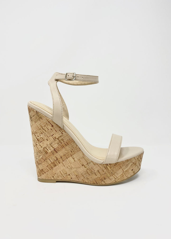 Amora Nude Cork Wedge - STYLED BY ALX COUTURESHOES BY ALEXANDRIA BRANDAO