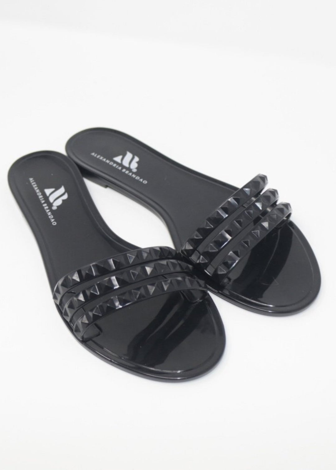 Aria B Black Slide Sandals - STYLED BY ALX COUTURESlide Sandals