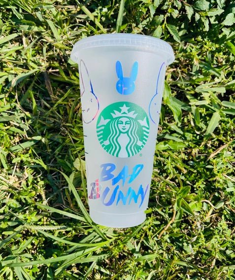 Bad Bunny Holographic Cup - STYLED BY ALX COUTUREHome Decor Decals