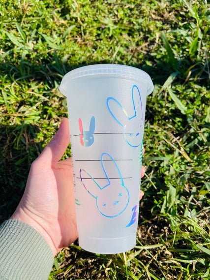 Bad Bunny Holographic Cup - STYLED BY ALX COUTUREHome Decor Decals