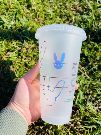 Bad Bunny Holographic Cup - STYLED BY ALX COUTUREHome Decor Decals