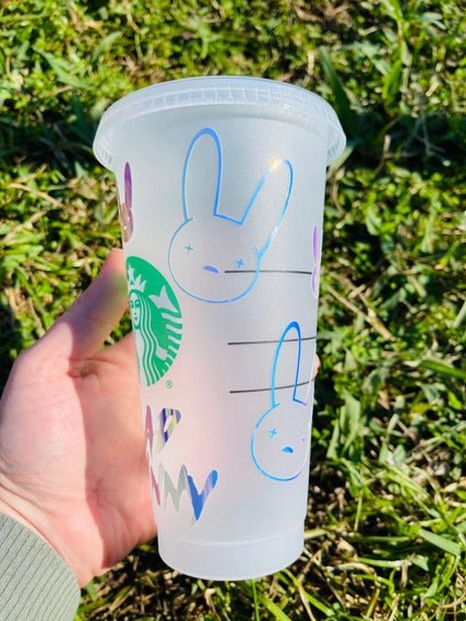 Bad Bunny Holographic Cup - STYLED BY ALX COUTUREHome Decor Decals