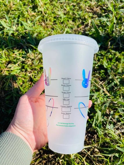 Bad Bunny Holographic Cup - STYLED BY ALX COUTUREHome Decor Decals