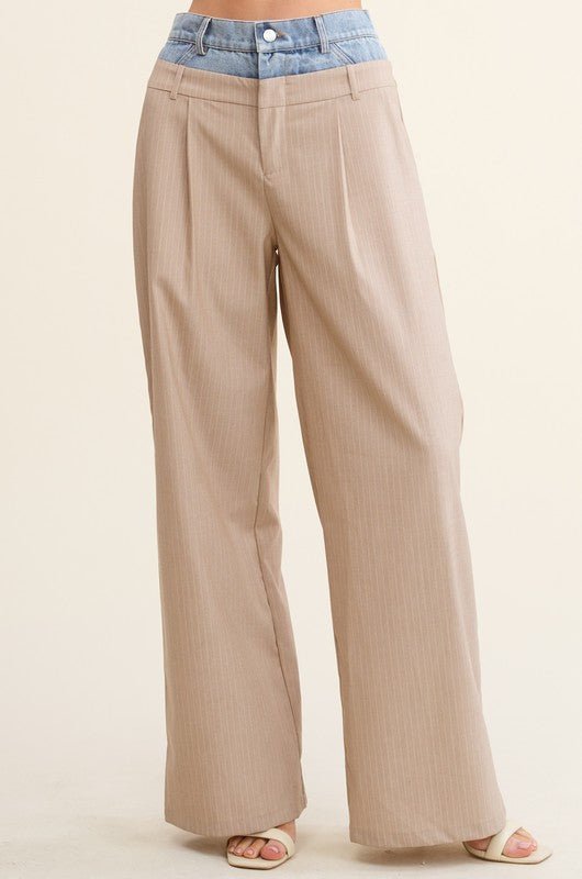 Beige Billie Trousers *PRE* - STYLED BY ALX COUTUREPANTS