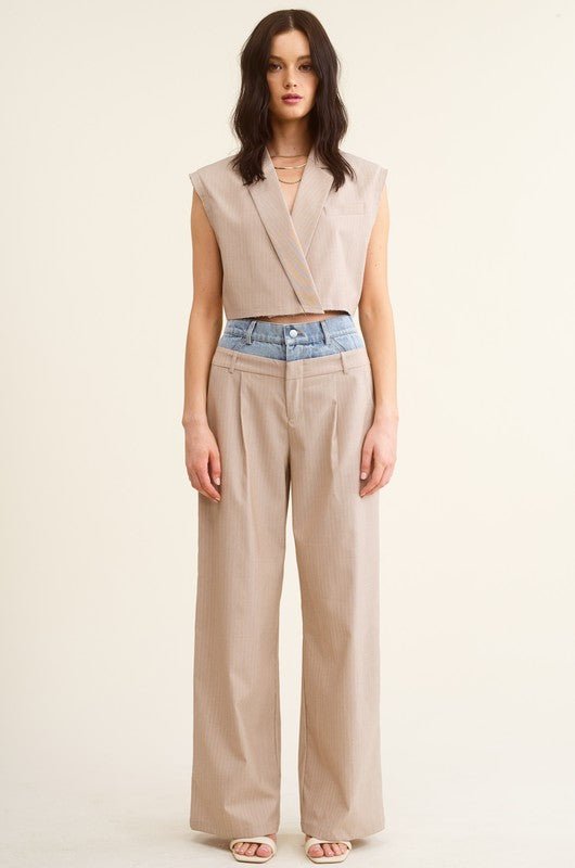 Beige Billie Trousers *PRE* - STYLED BY ALX COUTUREPANTS