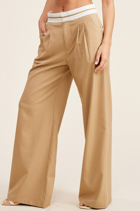 Beige Taurus Trousers - STYLED BY ALX COUTUREPANTS