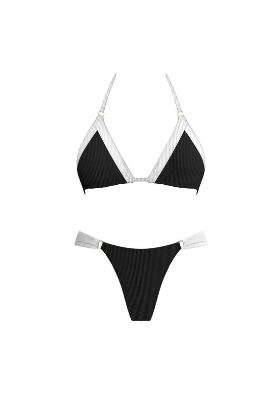 Black and White Nathalie Bikini Set - STYLED BY ALX COUTUREOutfit Sets