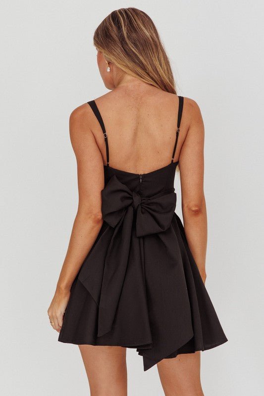 Black Corset Peplum Dress - STYLED BY ALX COUTUREDresses