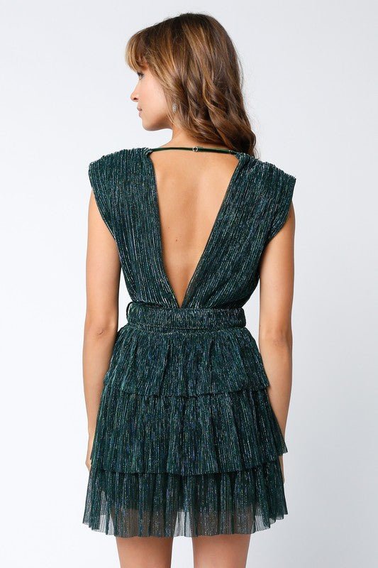 Black Green Alexa Dress - STYLED BY ALX COUTUREDRESS