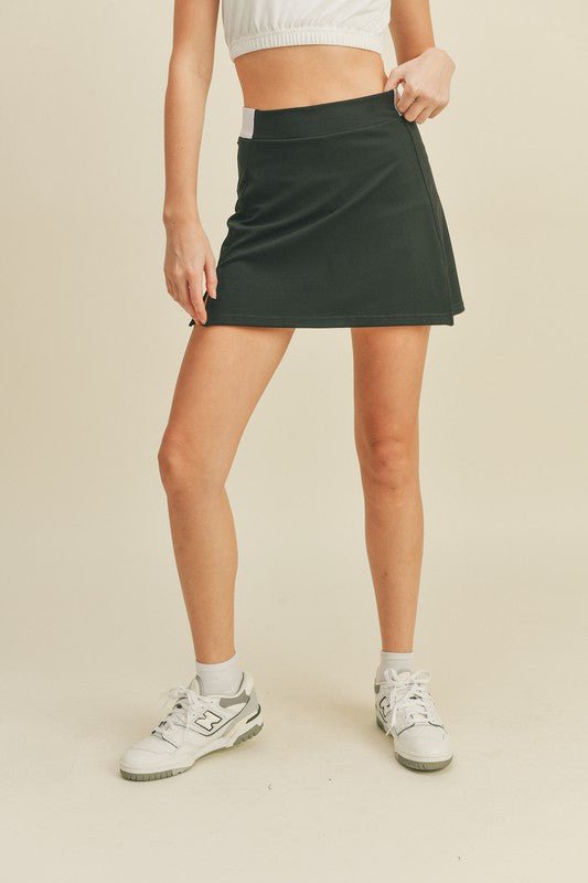 Black High Waist Tennis Skirt - STYLED BY ALX COUTURESKIRTS