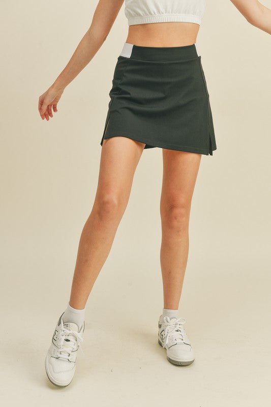 Black High Waist Tennis Skirt - STYLED BY ALX COUTURESKIRTS