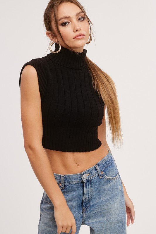 Black Selma Sweater - STYLED BY ALX COUTUREShirts & Tops