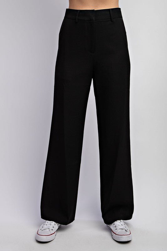 Black Tailored Woven Pants - STYLED BY ALX COUTUREPANTS