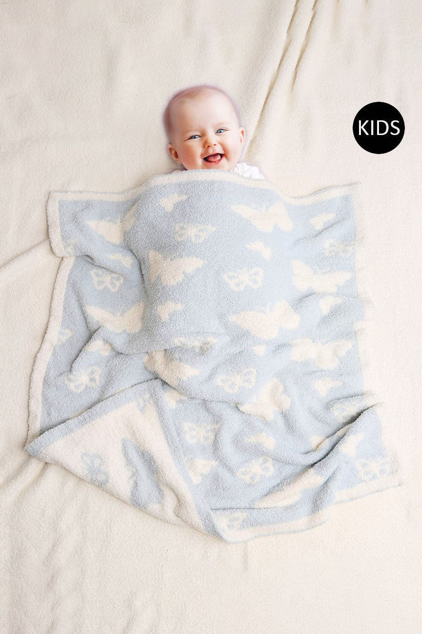 Butterfly Patterned Kids Blanket - STYLED BY ALX COUTUREBlankets