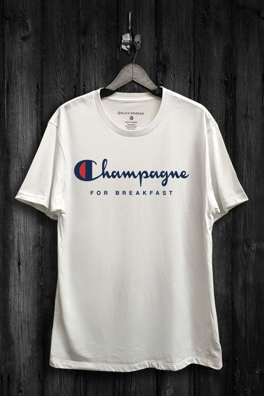 Champagne for Breakfast Graphic Top - STYLED BY ALX COUTUREShirts & Tops