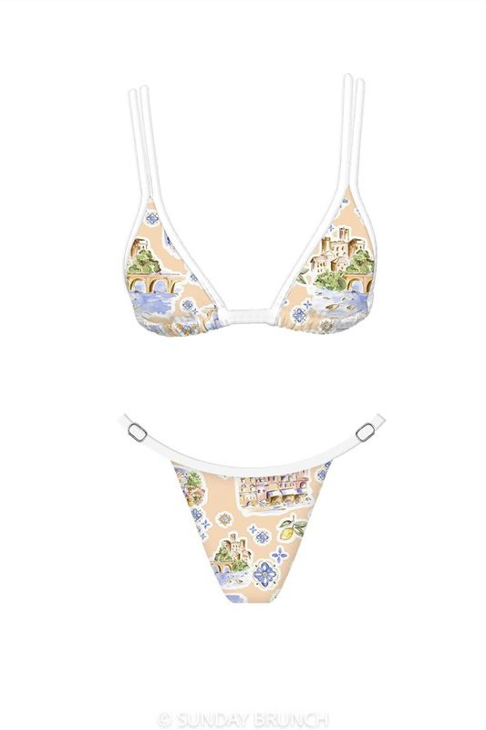 Cream Island Summer Bikini Set - STYLED BY ALX COUTURESWIMWEAR