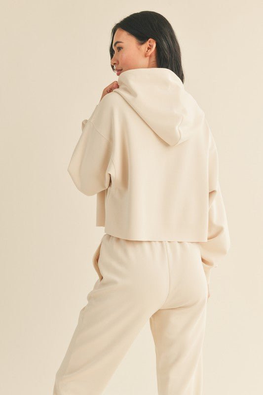 Cream Semi - fit High Waist Jogger - STYLED BY ALX COUTUREPANTS