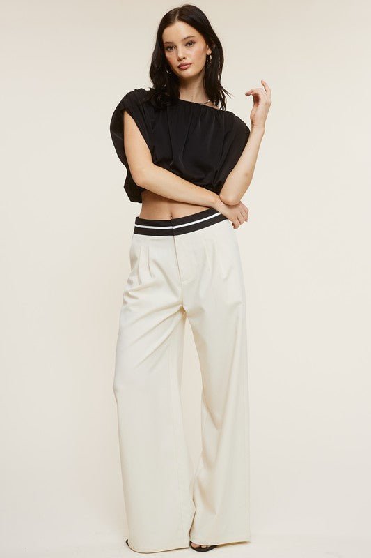 Cream Talbot Trousers - STYLED BY ALX COUTUREPANTS