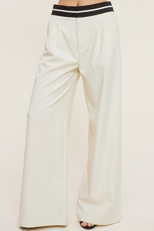 Cream Talbot Trousers - STYLED BY ALX COUTUREPANTS