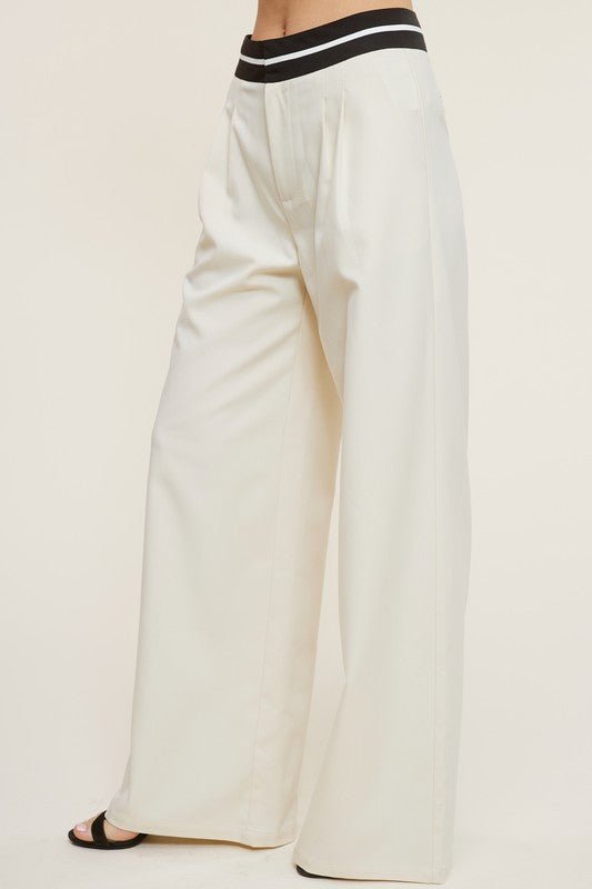 Cream Talbot Trousers - STYLED BY ALX COUTUREPANTS