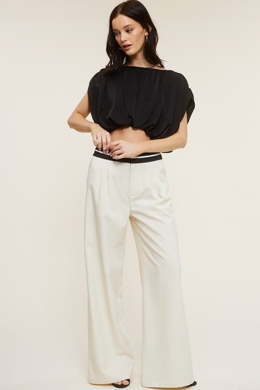 Cream Talbot Trousers - STYLED BY ALX COUTUREPANTS