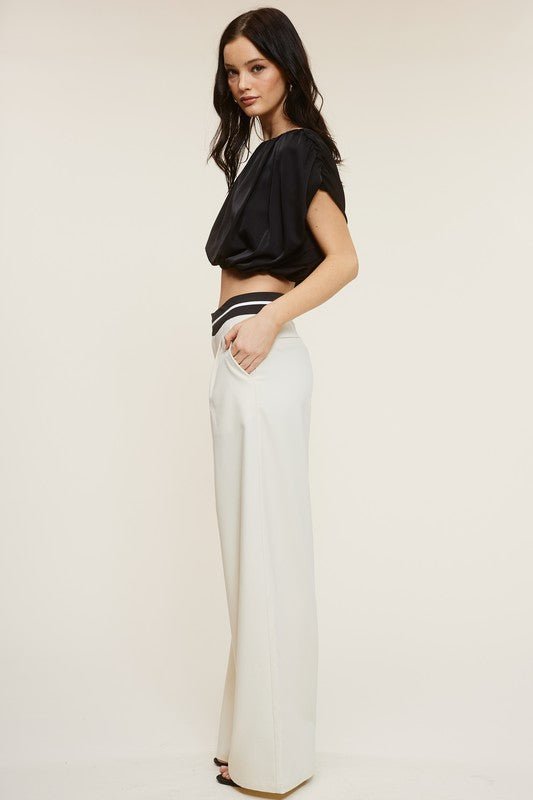 Cream Talbot Trousers - STYLED BY ALX COUTUREPANTS