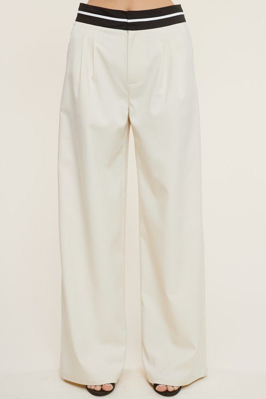 Cream Talbot Trousers - STYLED BY ALX COUTUREPANTS