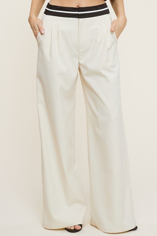 Cream Talbot Trousers - STYLED BY ALX COUTUREPANTS