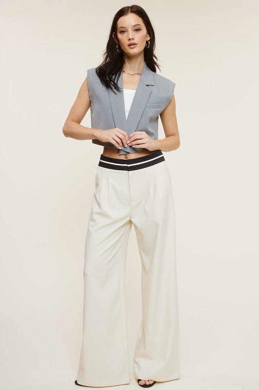 Cream Talbot Trousers - STYLED BY ALX COUTUREPANTS