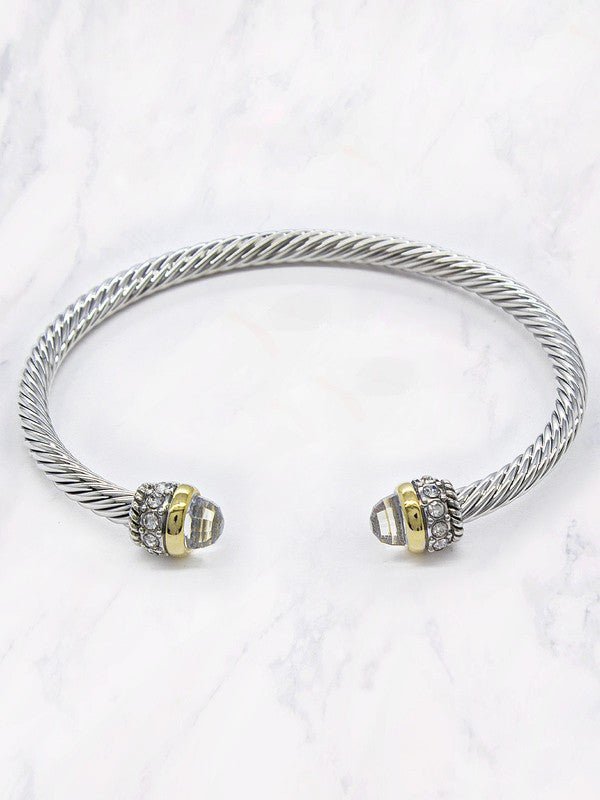 Crystal Circle Cable Fashion Bracelet - STYLED BY ALX COUTUREBracelets