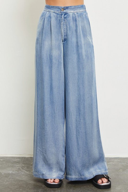 Denim Wide Leg Pants - STYLED BY ALX COUTUREPANTS