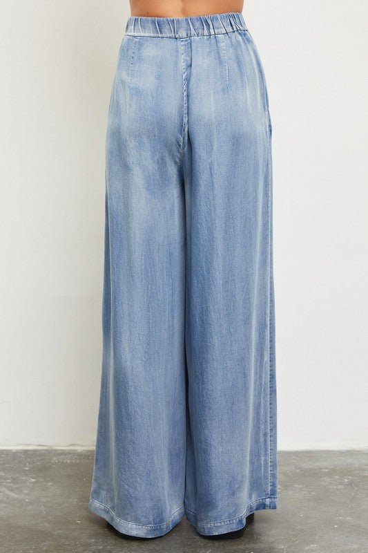 Denim Wide Leg Pants - STYLED BY ALX COUTUREPANTS