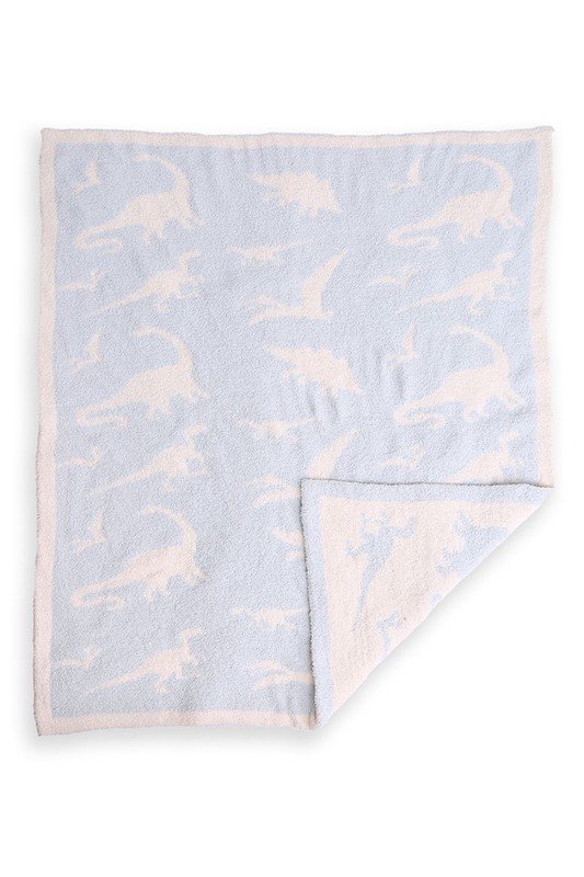 Dinosaur Patterned Kids Blanket - STYLED BY ALX COUTUREBlankets