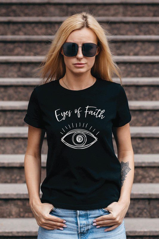 Eyes of Faith Graphic Tee - STYLED BY ALX COUTUREShirts & Tops