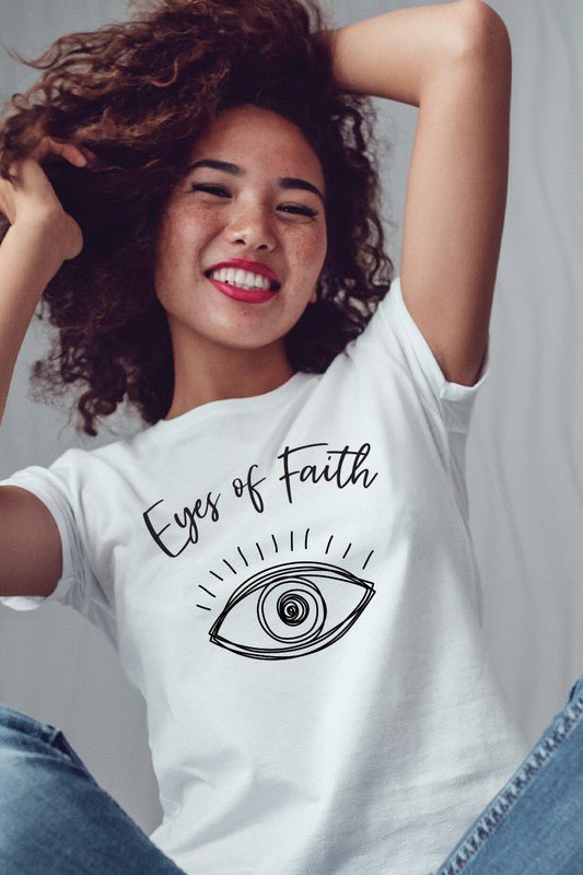 Eyes of Faith Graphic Tee - STYLED BY ALX COUTUREShirts & Tops