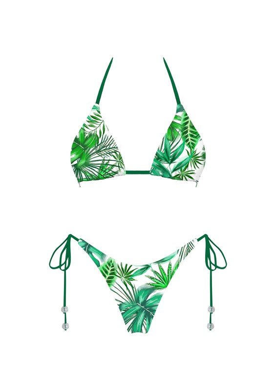 Forest Green Sunny Forest Bikini Set - STYLED BY ALX COUTURESWIMWEAR