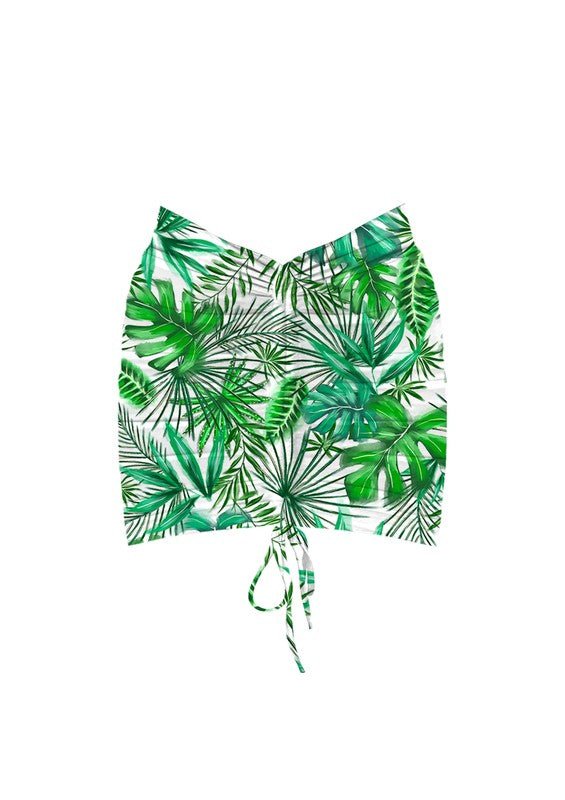 Forest Green Sunny Forest Coverup Skirt - STYLED BY ALX COUTURESWIMWEAR COVER - UPS