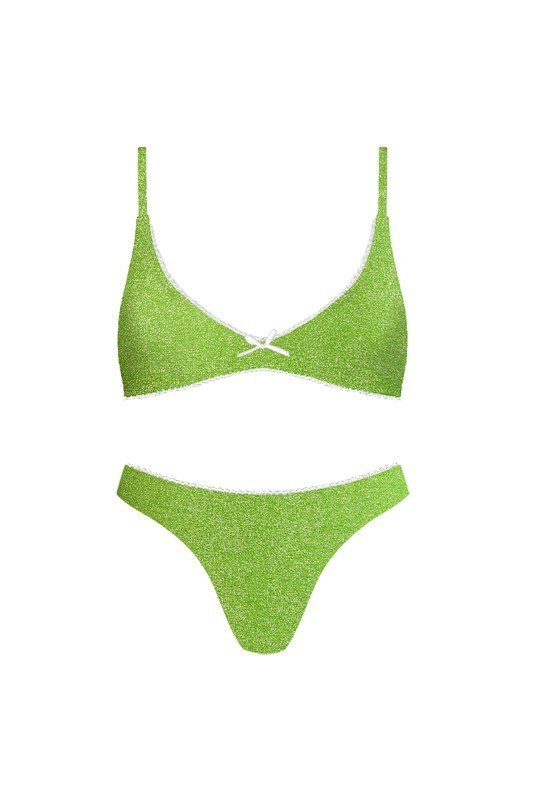 Green Capri Bikini Set - STYLED BY ALX COUTURESWIMWEAR