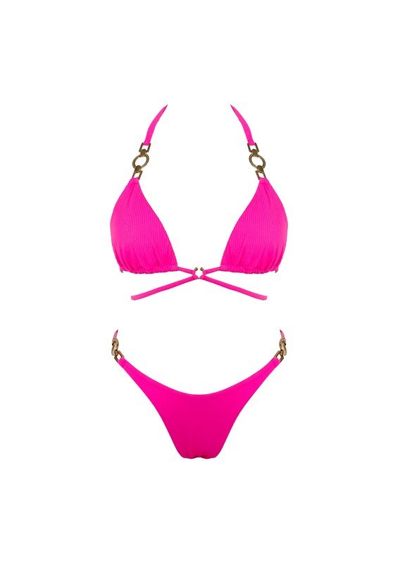 Hot Pink Serena Bikini Set - STYLED BY ALX COUTURESWIMWEAR