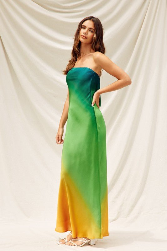 Ibiza Sunset Ombre Clasp Back Maxi Dress *PRE* - STYLED BY ALX COUTUREDRESS