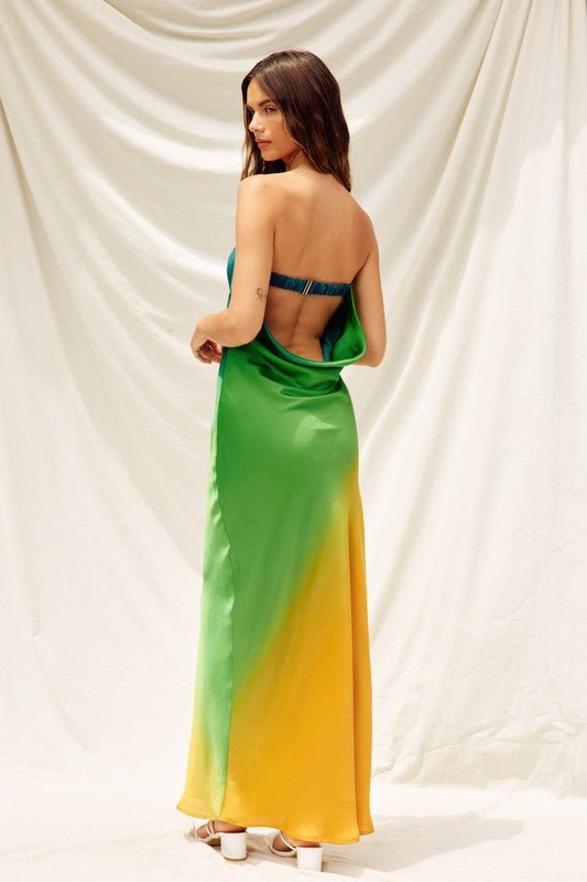 Ibiza Sunset Ombre Clasp Back Maxi Dress *PRE* - STYLED BY ALX COUTUREDRESS