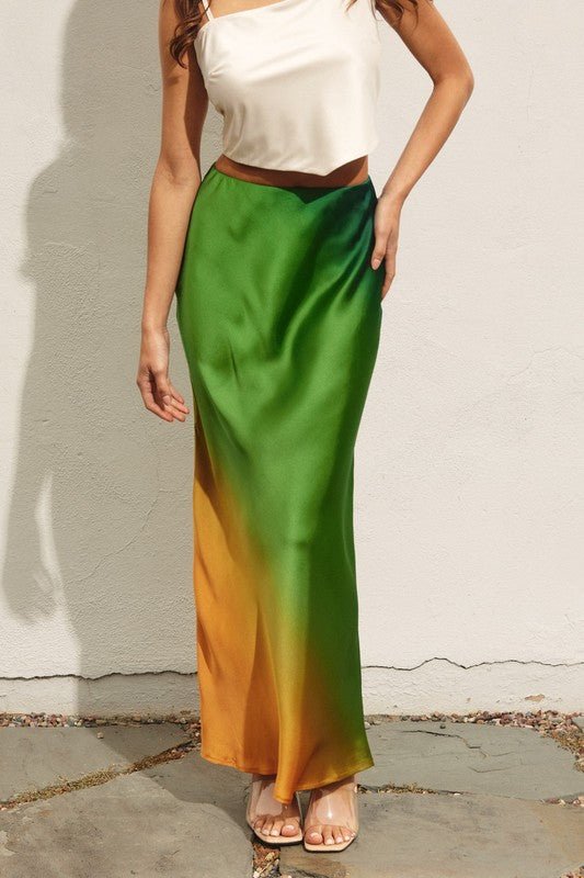 Ibiza Sunset Ombre Pull On Maxi Skirt - STYLED BY ALX COUTURESKIRTS