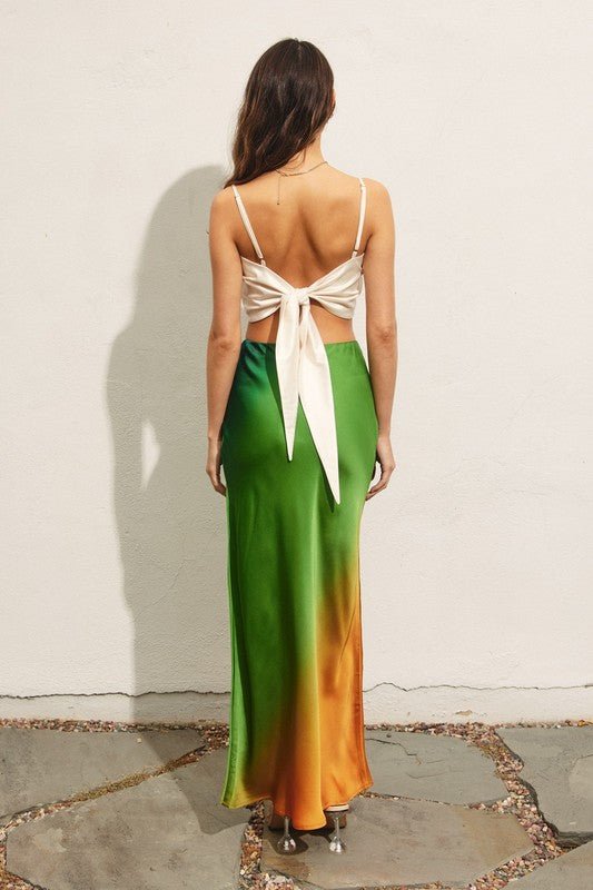 Ibiza Sunset Ombre Pull On Maxi Skirt - STYLED BY ALX COUTURESKIRTS