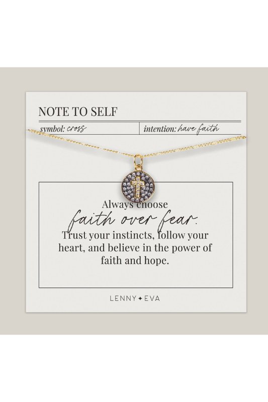 Intentions Necklace - Cross - STYLED BY ALX COUTURENecklaces