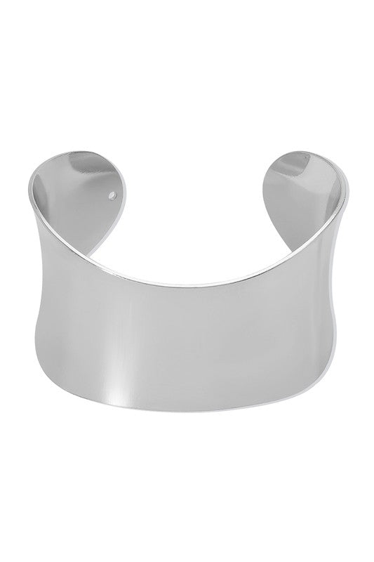 Irregular Metal Wide Chunky Cuff Bracelet - STYLED BY ALX COUTUREBracelets