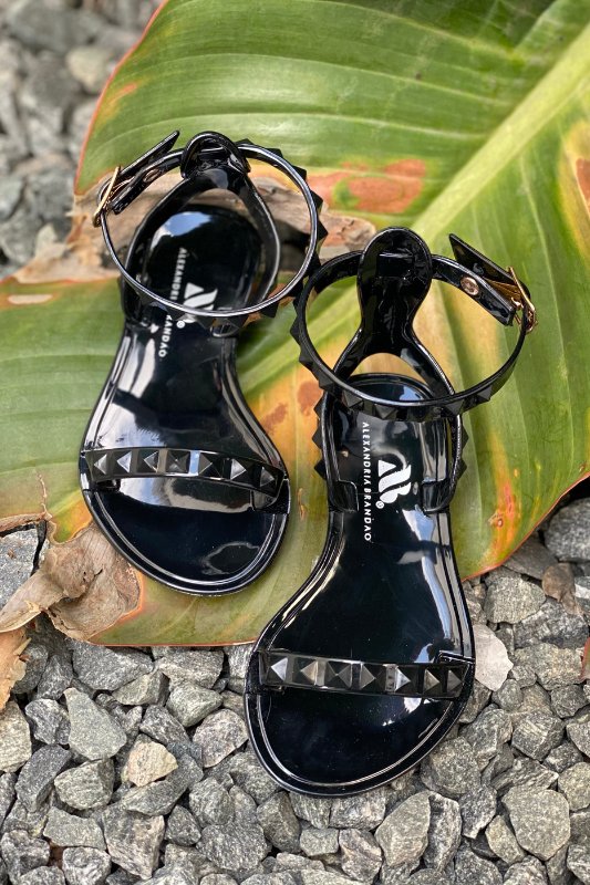 Kid's Aria Black Sandals - STYLED BY ALX COUTUREKid's Shoes