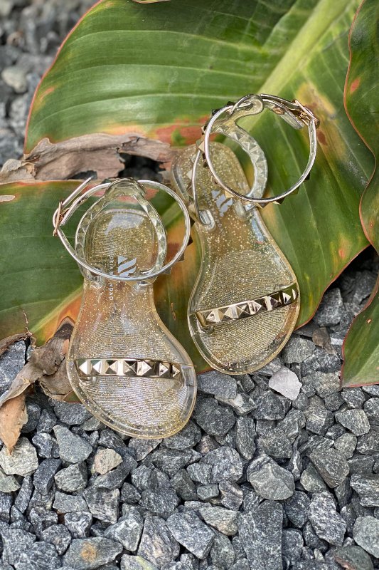 Kid's Aria Light Gold Sandals - STYLED BY ALX COUTUREKid's