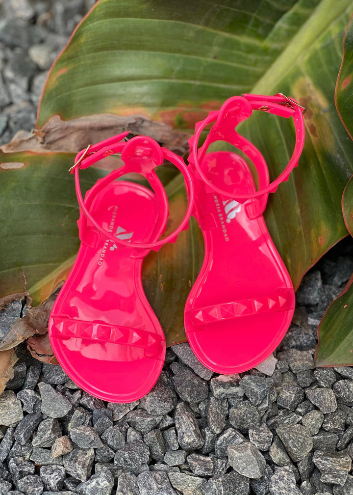 Kid's Aria Neon Pink Sandals - STYLED BY ALX COUTUREKid's Shoes
