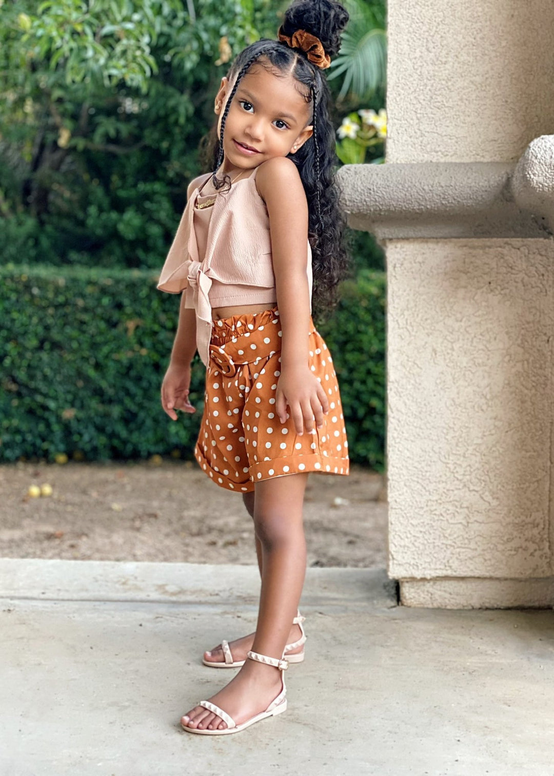 Kid's Aria Nude Sandals - STYLED BY ALX COUTUREKid's shoes