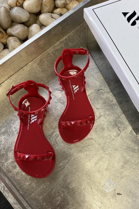 Kid's Aria Red Sandals - STYLED BY ALX COUTUREKid's Shoes